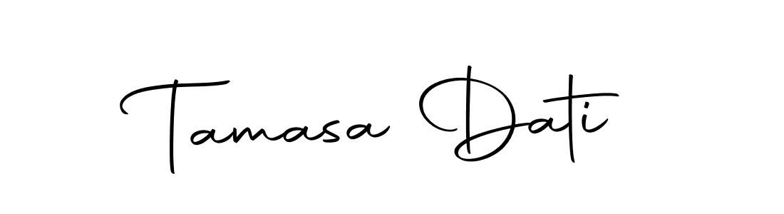 The best way (Autography-DOLnW) to make a short signature is to pick only two or three words in your name. The name Tamasa Dati include a total of six letters. For converting this name. Tamasa Dati signature style 10 images and pictures png