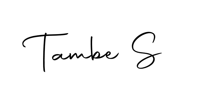 Also You can easily find your signature by using the search form. We will create Tambe S name handwritten signature images for you free of cost using Autography-DOLnW sign style. Tambe S signature style 10 images and pictures png