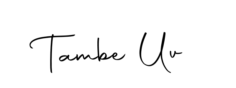 You can use this online signature creator to create a handwritten signature for the name Tambe Uv. This is the best online autograph maker. Tambe Uv signature style 10 images and pictures png