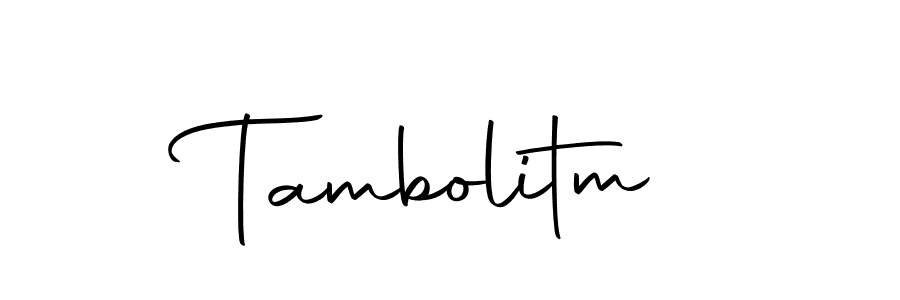 The best way (Autography-DOLnW) to make a short signature is to pick only two or three words in your name. The name Tambolitm include a total of six letters. For converting this name. Tambolitm signature style 10 images and pictures png