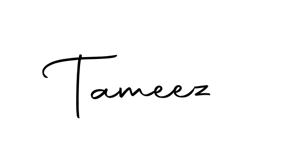 Use a signature maker to create a handwritten signature online. With this signature software, you can design (Autography-DOLnW) your own signature for name Tameez. Tameez signature style 10 images and pictures png