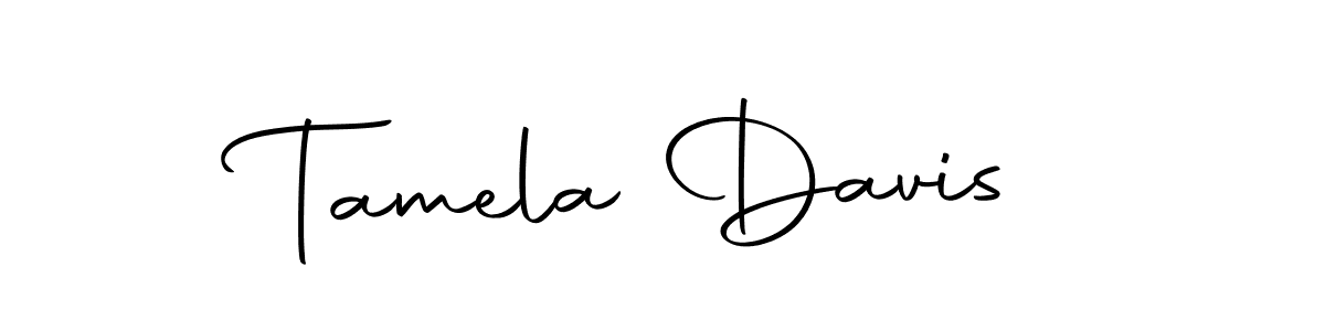 Make a beautiful signature design for name Tamela Davis. Use this online signature maker to create a handwritten signature for free. Tamela Davis signature style 10 images and pictures png