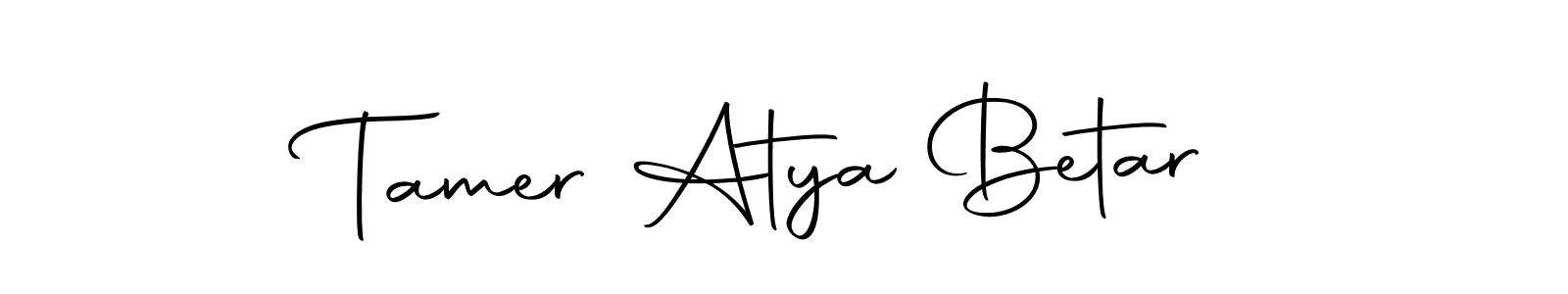 This is the best signature style for the Tamer Atya Betar name. Also you like these signature font (Autography-DOLnW). Mix name signature. Tamer Atya Betar signature style 10 images and pictures png