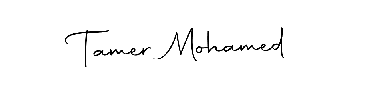 Make a beautiful signature design for name Tamer Mohamed. With this signature (Autography-DOLnW) style, you can create a handwritten signature for free. Tamer Mohamed signature style 10 images and pictures png