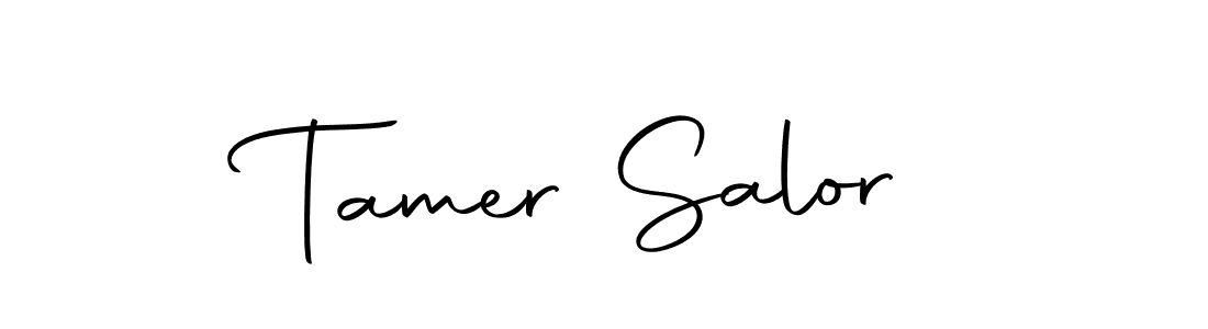 Design your own signature with our free online signature maker. With this signature software, you can create a handwritten (Autography-DOLnW) signature for name Tamer Salor. Tamer Salor signature style 10 images and pictures png