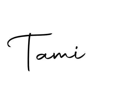 Create a beautiful signature design for name Tami. With this signature (Autography-DOLnW) fonts, you can make a handwritten signature for free. Tami signature style 10 images and pictures png