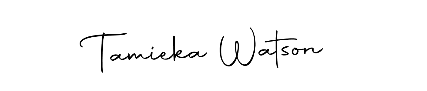 Create a beautiful signature design for name Tamieka Watson. With this signature (Autography-DOLnW) fonts, you can make a handwritten signature for free. Tamieka Watson signature style 10 images and pictures png
