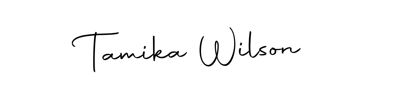 Make a beautiful signature design for name Tamika Wilson. With this signature (Autography-DOLnW) style, you can create a handwritten signature for free. Tamika Wilson signature style 10 images and pictures png