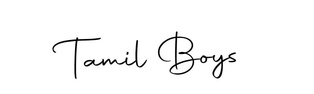 Create a beautiful signature design for name Tamil Boys. With this signature (Autography-DOLnW) fonts, you can make a handwritten signature for free. Tamil Boys signature style 10 images and pictures png