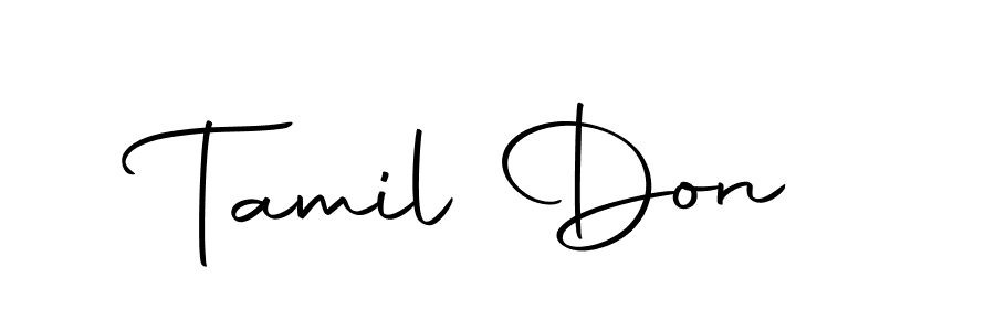 Similarly Autography-DOLnW is the best handwritten signature design. Signature creator online .You can use it as an online autograph creator for name Tamil Don. Tamil Don signature style 10 images and pictures png