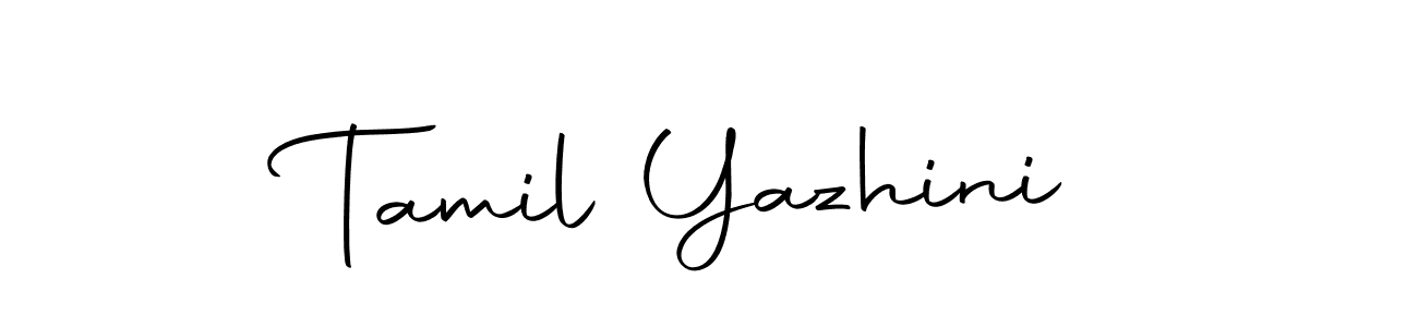 The best way (Autography-DOLnW) to make a short signature is to pick only two or three words in your name. The name Tamil Yazhini include a total of six letters. For converting this name. Tamil Yazhini signature style 10 images and pictures png