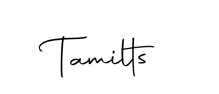 The best way (Autography-DOLnW) to make a short signature is to pick only two or three words in your name. The name Tamilts include a total of six letters. For converting this name. Tamilts signature style 10 images and pictures png