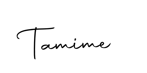 Design your own signature with our free online signature maker. With this signature software, you can create a handwritten (Autography-DOLnW) signature for name Tamime. Tamime signature style 10 images and pictures png