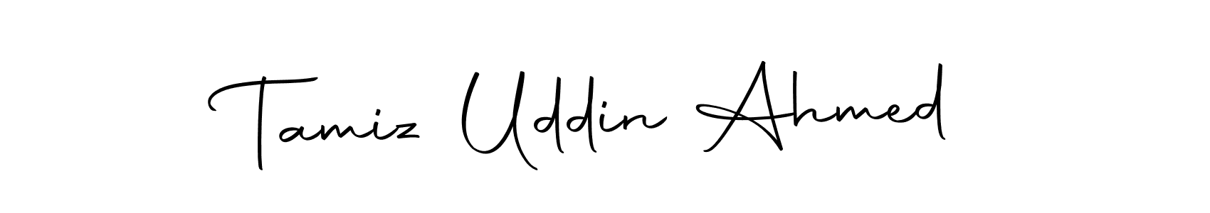 The best way (Autography-DOLnW) to make a short signature is to pick only two or three words in your name. The name Tamiz Uddin Ahmed include a total of six letters. For converting this name. Tamiz Uddin Ahmed signature style 10 images and pictures png