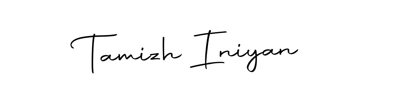 Design your own signature with our free online signature maker. With this signature software, you can create a handwritten (Autography-DOLnW) signature for name Tamizh Iniyan. Tamizh Iniyan signature style 10 images and pictures png