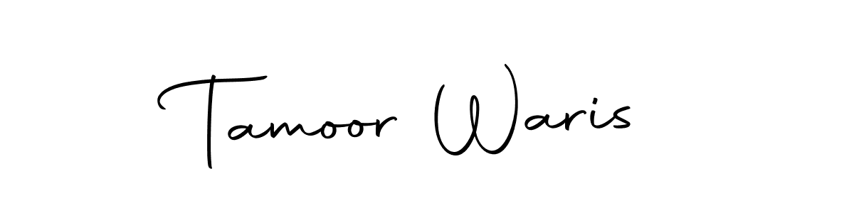 Make a beautiful signature design for name Tamoor Waris. With this signature (Autography-DOLnW) style, you can create a handwritten signature for free. Tamoor Waris signature style 10 images and pictures png