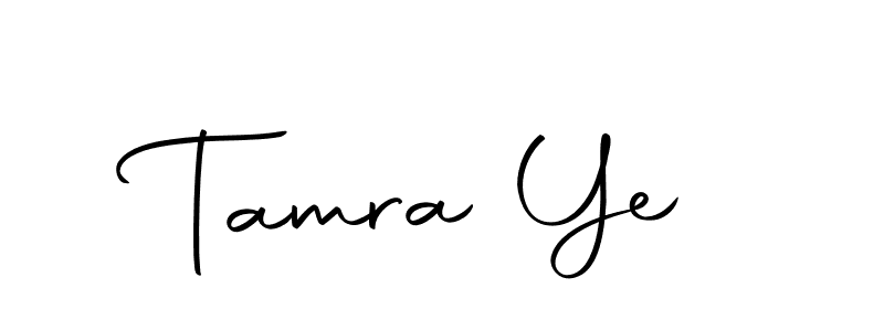 Design your own signature with our free online signature maker. With this signature software, you can create a handwritten (Autography-DOLnW) signature for name Tamra Ye. Tamra Ye signature style 10 images and pictures png