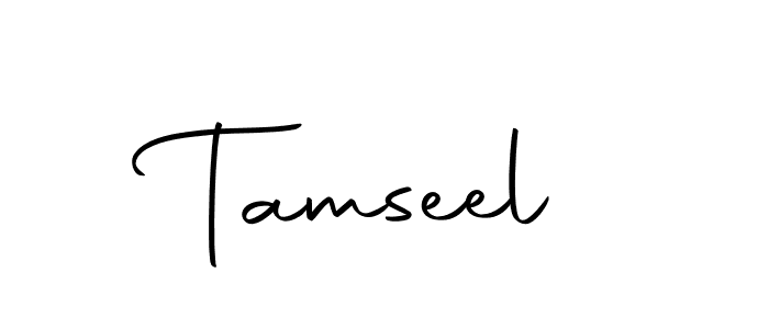 You should practise on your own different ways (Autography-DOLnW) to write your name (Tamseel) in signature. don't let someone else do it for you. Tamseel signature style 10 images and pictures png