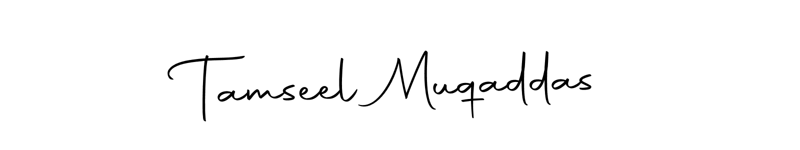 Here are the top 10 professional signature styles for the name Tamseel Muqaddas. These are the best autograph styles you can use for your name. Tamseel Muqaddas signature style 10 images and pictures png