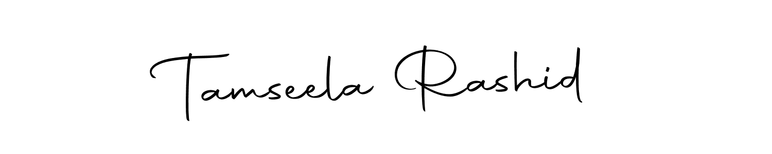 Autography-DOLnW is a professional signature style that is perfect for those who want to add a touch of class to their signature. It is also a great choice for those who want to make their signature more unique. Get Tamseela Rashid name to fancy signature for free. Tamseela Rashid signature style 10 images and pictures png