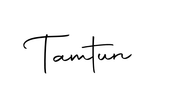 Design your own signature with our free online signature maker. With this signature software, you can create a handwritten (Autography-DOLnW) signature for name Tamtun. Tamtun signature style 10 images and pictures png