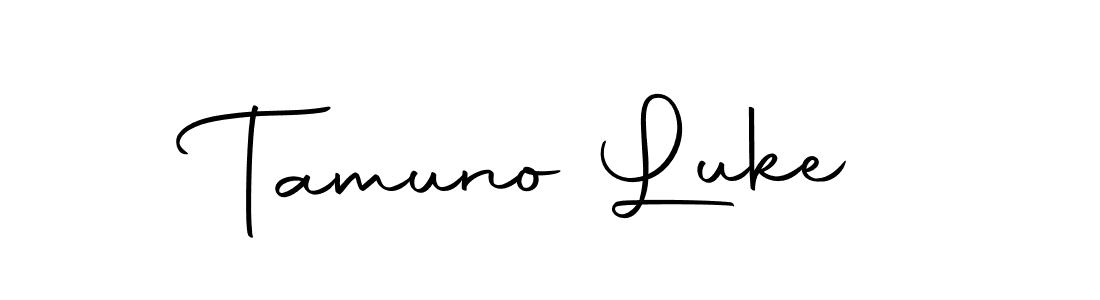 Design your own signature with our free online signature maker. With this signature software, you can create a handwritten (Autography-DOLnW) signature for name Tamuno Luke. Tamuno Luke signature style 10 images and pictures png