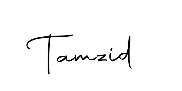 Use a signature maker to create a handwritten signature online. With this signature software, you can design (Autography-DOLnW) your own signature for name Tamzid. Tamzid signature style 10 images and pictures png