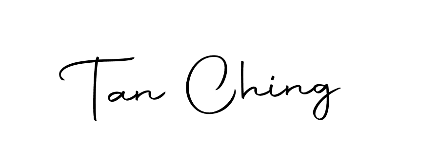 Create a beautiful signature design for name Tan Ching. With this signature (Autography-DOLnW) fonts, you can make a handwritten signature for free. Tan Ching signature style 10 images and pictures png