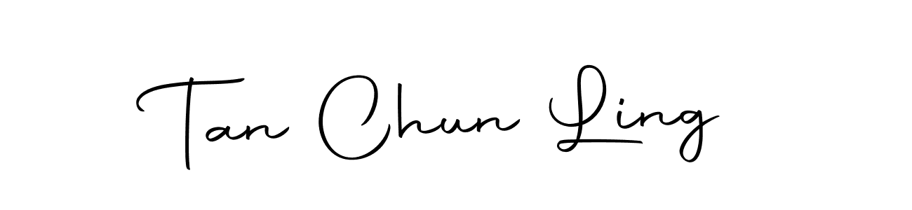 You should practise on your own different ways (Autography-DOLnW) to write your name (Tan Chun Ling) in signature. don't let someone else do it for you. Tan Chun Ling signature style 10 images and pictures png