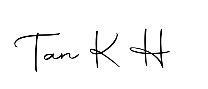 How to make Tan K H name signature. Use Autography-DOLnW style for creating short signs online. This is the latest handwritten sign. Tan K H signature style 10 images and pictures png