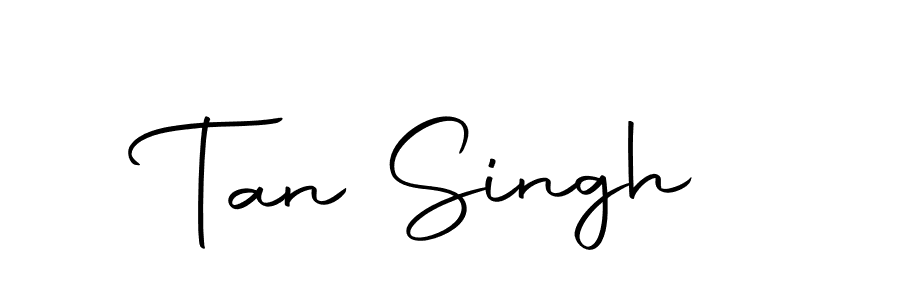 You should practise on your own different ways (Autography-DOLnW) to write your name (Tan Singh) in signature. don't let someone else do it for you. Tan Singh signature style 10 images and pictures png