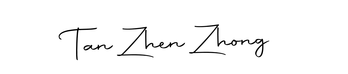 Tan Zhen Zhong stylish signature style. Best Handwritten Sign (Autography-DOLnW) for my name. Handwritten Signature Collection Ideas for my name Tan Zhen Zhong. Tan Zhen Zhong signature style 10 images and pictures png