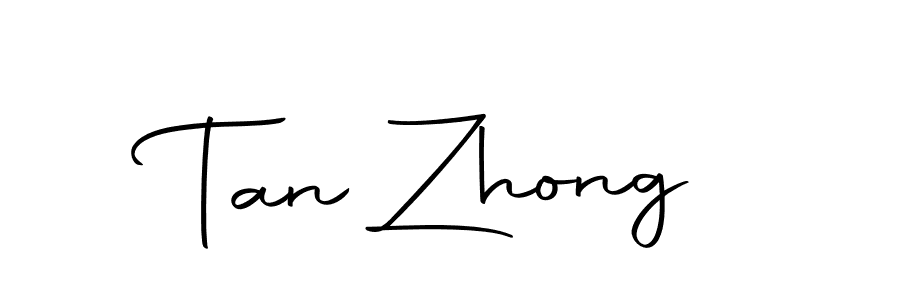 You should practise on your own different ways (Autography-DOLnW) to write your name (Tan Zhong) in signature. don't let someone else do it for you. Tan Zhong signature style 10 images and pictures png