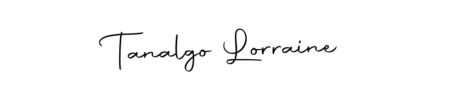 You can use this online signature creator to create a handwritten signature for the name Tanalgo Lorraine. This is the best online autograph maker. Tanalgo Lorraine signature style 10 images and pictures png