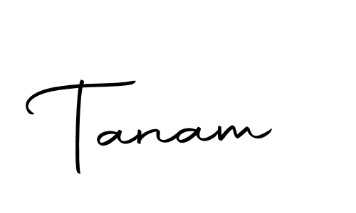 Design your own signature with our free online signature maker. With this signature software, you can create a handwritten (Autography-DOLnW) signature for name Tanam. Tanam signature style 10 images and pictures png