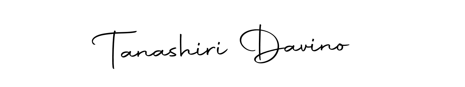 Make a beautiful signature design for name Tanashiri Davino. With this signature (Autography-DOLnW) style, you can create a handwritten signature for free. Tanashiri Davino signature style 10 images and pictures png