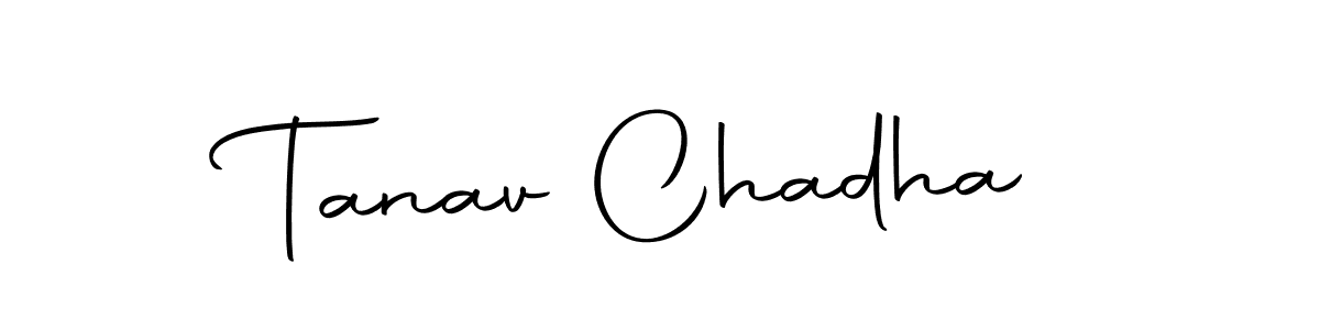 Tanav Chadha stylish signature style. Best Handwritten Sign (Autography-DOLnW) for my name. Handwritten Signature Collection Ideas for my name Tanav Chadha. Tanav Chadha signature style 10 images and pictures png