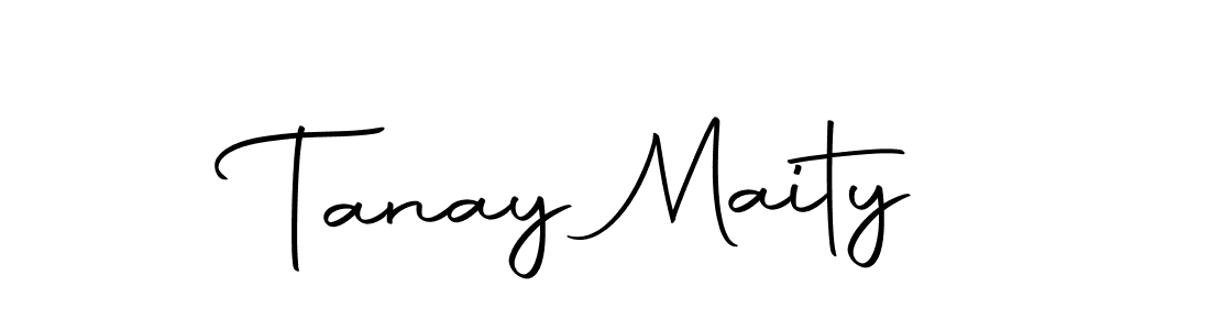 How to make Tanay Maity name signature. Use Autography-DOLnW style for creating short signs online. This is the latest handwritten sign. Tanay Maity signature style 10 images and pictures png