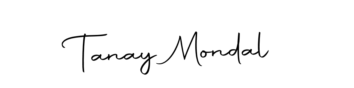 How to make Tanay Mondal name signature. Use Autography-DOLnW style for creating short signs online. This is the latest handwritten sign. Tanay Mondal signature style 10 images and pictures png