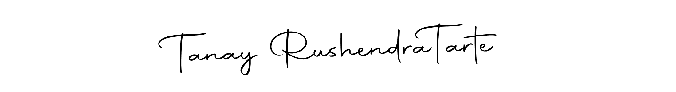 How to make Tanay Rushendra  Tarte name signature. Use Autography-DOLnW style for creating short signs online. This is the latest handwritten sign. Tanay Rushendra  Tarte signature style 10 images and pictures png