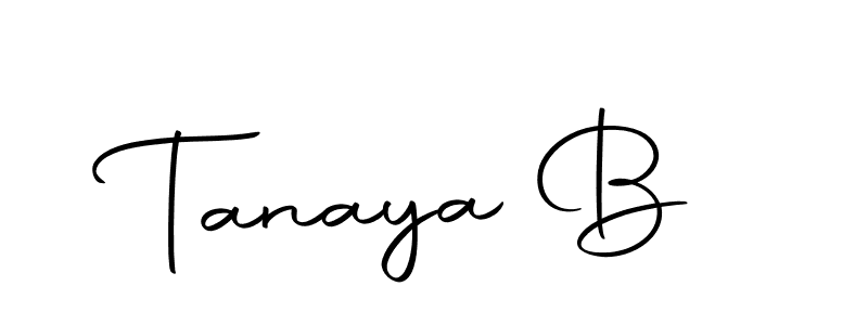 Make a short Tanaya B signature style. Manage your documents anywhere anytime using Autography-DOLnW. Create and add eSignatures, submit forms, share and send files easily. Tanaya B signature style 10 images and pictures png