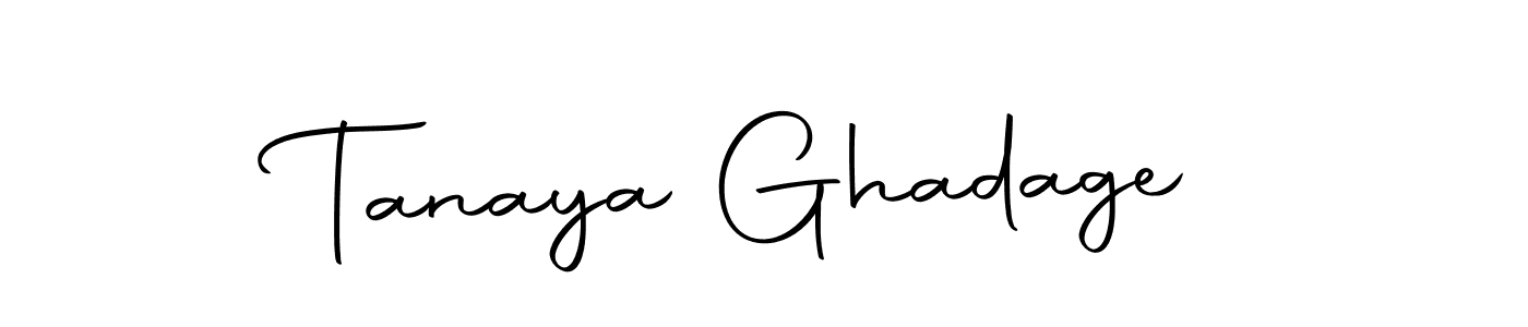 Design your own signature with our free online signature maker. With this signature software, you can create a handwritten (Autography-DOLnW) signature for name Tanaya Ghadage. Tanaya Ghadage signature style 10 images and pictures png