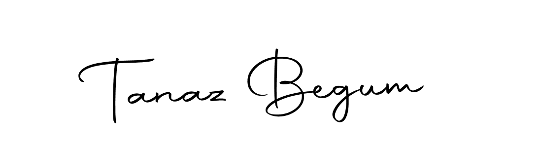 Make a beautiful signature design for name Tanaz Begum. With this signature (Autography-DOLnW) style, you can create a handwritten signature for free. Tanaz Begum signature style 10 images and pictures png