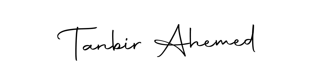 Also we have Tanbir Ahemed name is the best signature style. Create professional handwritten signature collection using Autography-DOLnW autograph style. Tanbir Ahemed signature style 10 images and pictures png