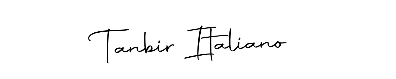 How to make Tanbir Italiano signature? Autography-DOLnW is a professional autograph style. Create handwritten signature for Tanbir Italiano name. Tanbir Italiano signature style 10 images and pictures png