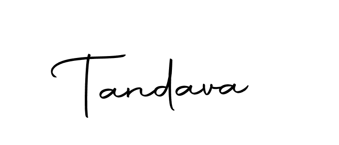 Create a beautiful signature design for name Tandava. With this signature (Autography-DOLnW) fonts, you can make a handwritten signature for free. Tandava signature style 10 images and pictures png