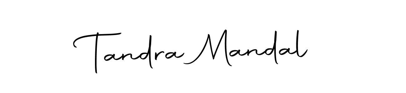 How to make Tandra Mandal name signature. Use Autography-DOLnW style for creating short signs online. This is the latest handwritten sign. Tandra Mandal signature style 10 images and pictures png