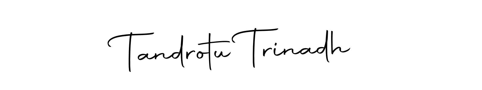 Similarly Autography-DOLnW is the best handwritten signature design. Signature creator online .You can use it as an online autograph creator for name Tandrotu Trinadh. Tandrotu Trinadh signature style 10 images and pictures png