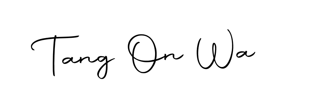 The best way (Autography-DOLnW) to make a short signature is to pick only two or three words in your name. The name Tang On Wa include a total of six letters. For converting this name. Tang On Wa signature style 10 images and pictures png