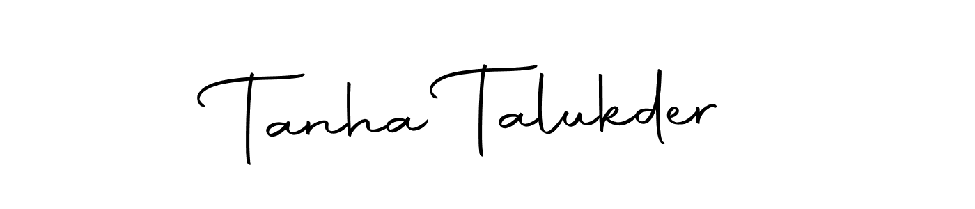 Design your own signature with our free online signature maker. With this signature software, you can create a handwritten (Autography-DOLnW) signature for name Tanha Talukder. Tanha Talukder signature style 10 images and pictures png
